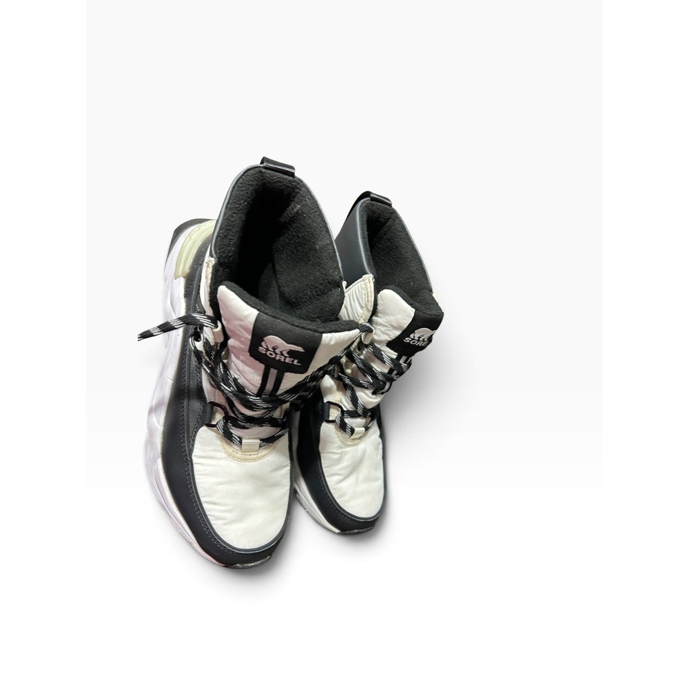 Sorel Kinetic Impact NXT Boot White Black Waterproof NL4597-100 Womens 8.5